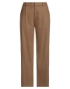 Pt Torino Woman Pants Khaki Size 10 Virgin Wool, Elastane In Sand