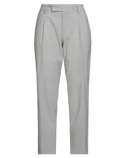 Pt Torino Woman Pants Light Grey Size 10 Virgin Wool, Elastane In Gray