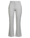 Pt Torino Woman Pants Light Grey Size 8 Virgin Wool, Elastane
