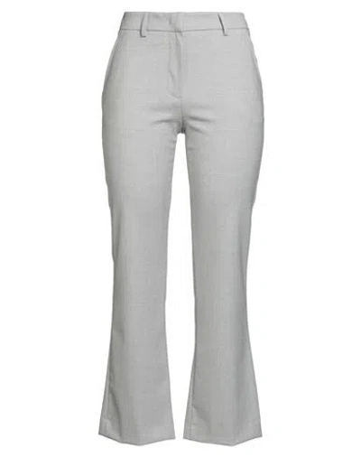 Pt Torino Woman Pants Light Grey Size 8 Virgin Wool, Elastane