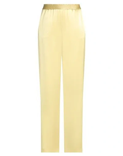 Pt Torino Woman Pants Pastel Yellow Size 6 Triacetate, Polyester