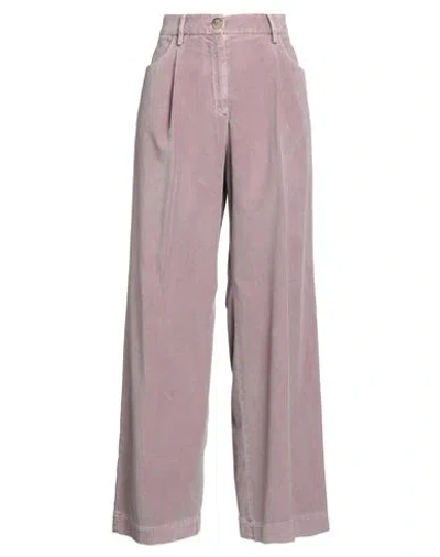 Pt Torino Woman Pants Lilac Size 4 Cotton, Lyocell, Elastane