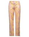 Pt Torino Woman Pants Marigold Size 6 Polyester, Acetate In Yellow