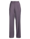 Pt Torino Woman Pants Mauve Size 6 Virgin Wool, Elastane In Purple