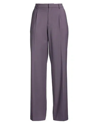 Pt Torino Woman Pants Mauve Size 6 Virgin Wool, Elastane In Purple