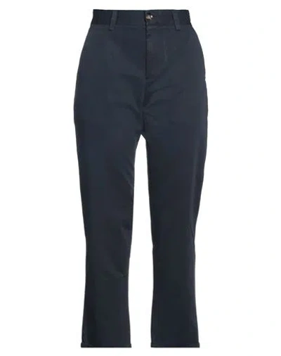 Pt Torino Woman Pants Midnight Blue Size 26 Cotton, Linen