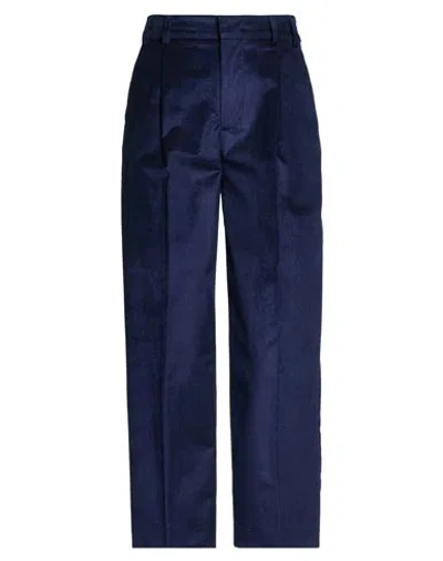 Pt Torino Woman Pants Midnight Blue Size 8 Cotton, Viscose, Elastane