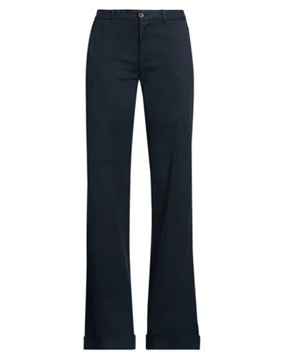 Pt Torino Woman Pants Midnight Blue Size 8 Lyocell, Cotton, Elastane