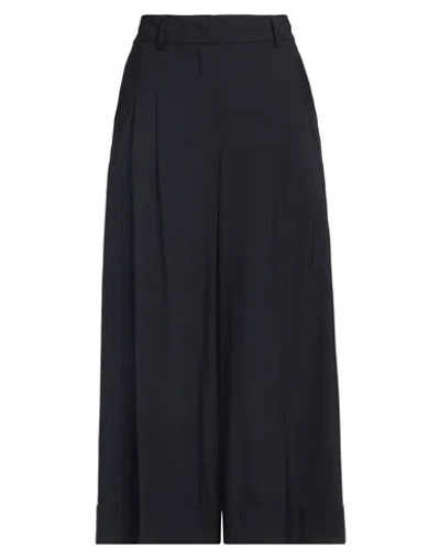 Pt Torino Woman Pants Midnight Blue Size 8 Virgin Wool, Elastane