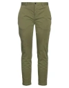 Pt Torino Woman Pants Military Green Size 33 Cotton, Elastane In Green