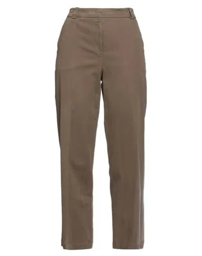 Pt Torino Woman Pants Military Green Size 6 Cotton, Elastane
