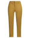Pt Torino Woman Pants Mustard Size 4 Virgin Wool, Elastane