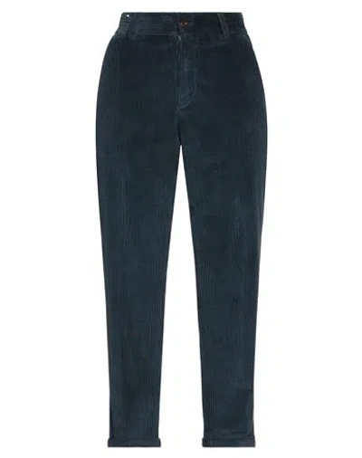 Pt Torino Woman Pants Navy Size 26 Cotton, Elastane In Navy Blue