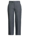 Pt Torino Woman Pants Navy Size 4 Linen In Gray
