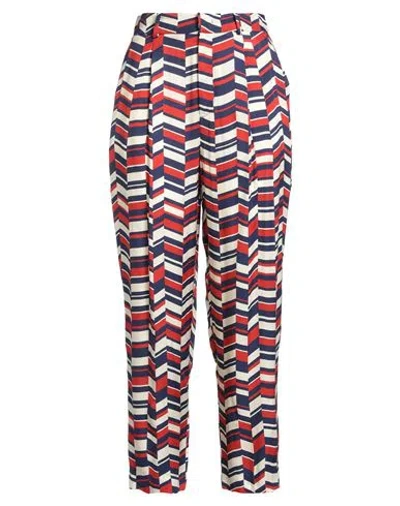 Pt Torino Woman Pants Navy Size 8 Viscose In Multi