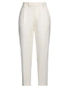 Pt Torino Woman Pants Off White Size 10 Polyester, Elastane In Off White