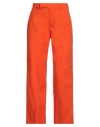 Pt Torino Woman Pants Orange Size 12 Cotton, Elastane In Orange