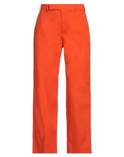 Pt Torino Woman Pants Orange Size 12 Cotton, Elastane