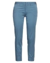 Pt Torino Woman Pants Pastel Blue Size 4 Cotton, Elastane
