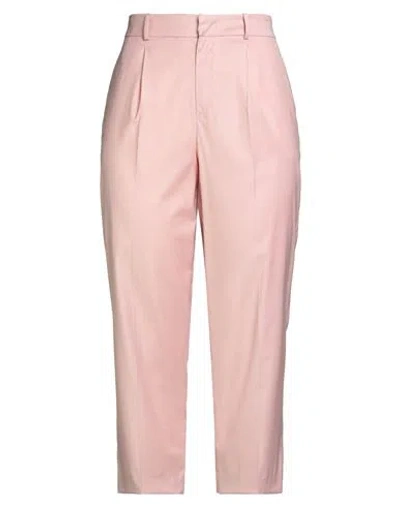 Pt Torino Woman Pants Pink Size 10 Virgin Wool, Viscose, Elastane