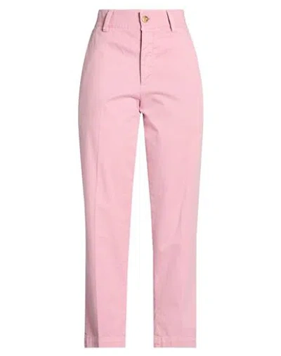 Pt Torino Woman Pants Pink Size 6 Cotton, Elastane