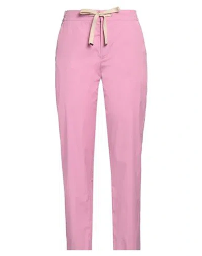 Pt Torino Woman Pants Pink Size 6 Cotton, Elastane