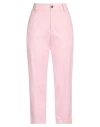 Pt Torino Woman Pants Pink Size 8 Cotton, Elastane