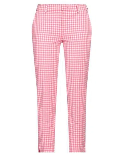 Pt Torino Frida Cotton Blend Trousers In Pink