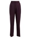 Pt Torino Woman Pants Plum Size 2 Virgin Wool, Elastane In Purple