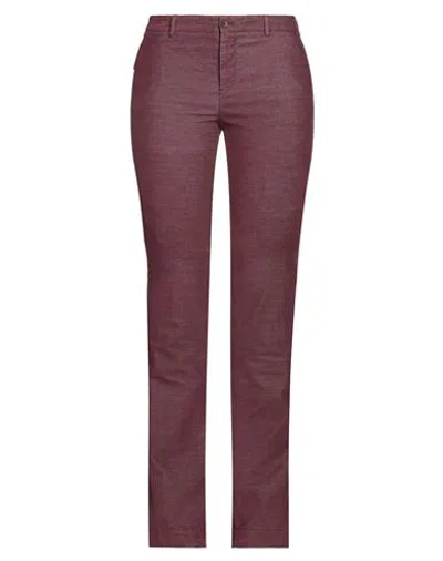 Pt Torino Woman Pants Plum Size 8 Cotton, Polyester, Elastane In Purple