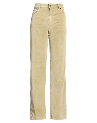Pt Torino Woman Pants Sage Green Size 27 Cotton, Lyocell, Elastane In Yellow