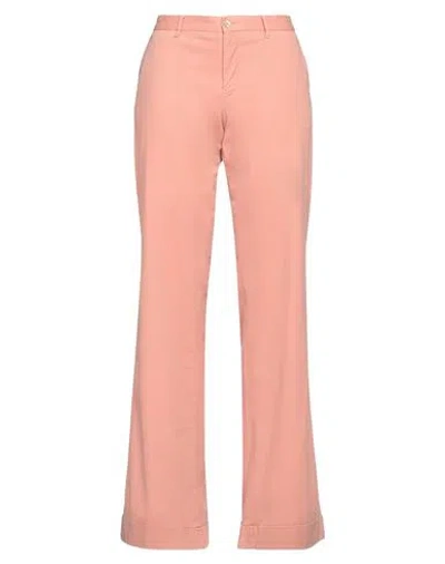 Pt Torino Woman Pants Salmon Pink Size 6 Cotton, Elastane
