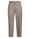 Pt Torino Woman Pants Sand Size 10 Virgin Wool In Brown
