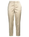 Pt Torino Woman Pants Sand Size 12 Cotton, Viscose, Elastane In Beige