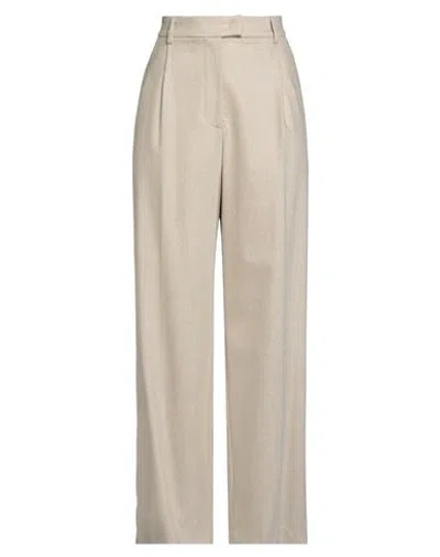Pt Torino Woman Pants Sand Size 2 Virgin Wool, Cashmere, Elastane