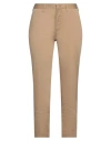 Pt Torino Woman Pants Sand Size 4 Cotton, Elastane In Beige