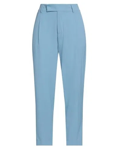 Pt Torino Woman Pants Sky Blue Size 6 Polyester, Elastane