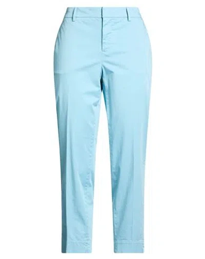 Pt Torino Woman Pants Sky Blue Size 8 Cotton, Elastane