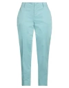 Pt Torino Woman Pants Sky Blue Size 8 Cotton, Elastane