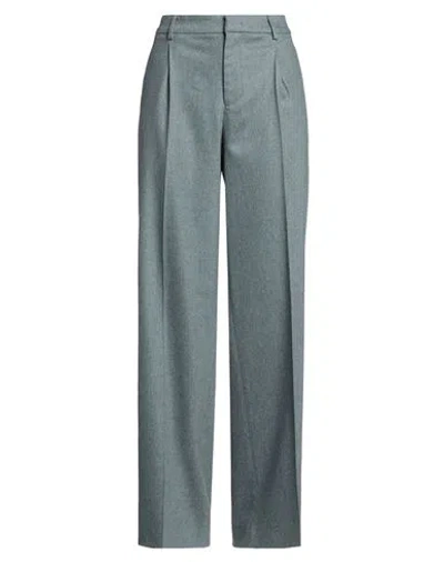 Pt Torino Woman Pants Slate Blue Size 10 Virgin Wool, Cashmere, Elastane
