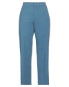 Pt Torino Woman Pants Slate Blue Size 4 Cotton, Elastane In Blue