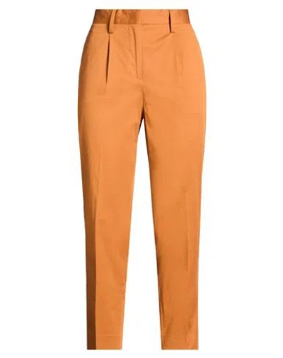 Pt Torino Woman Pants Tan Size 4 Cotton, Elastane In Orange