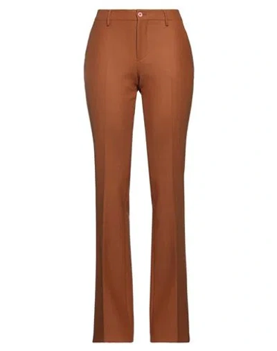 Pt Torino Woman Pants Tan Size 6 Polyester, Virgin Wool, Elastane In Brown