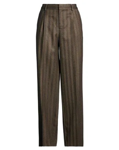 Pt Torino Woman Pants Taupe Size 6 Virgin Wool, Elastane In Brown