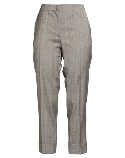 Pt Torino Woman Pants Taupe Size 6 Viscose, Cotton, Virgin Wool, Elastane In Gray