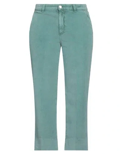 Pt Torino Woman Pants Turquoise Size 25 Cotton, Elastane In Blue