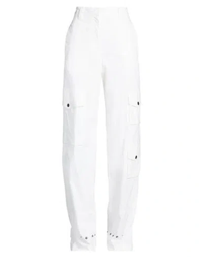 Pt Torino Woman Pants White Size 4 Cotton, Polyamide, Elastane