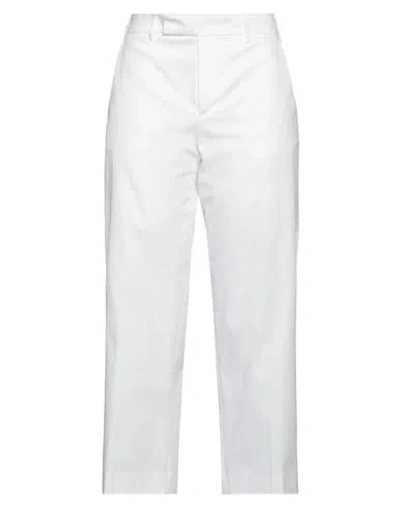 PT TORINO PT TORINO WOMAN PANTS WHITE SIZE 6 COTTON, ELASTANE