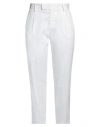 Pt Torino Woman Pants White Size 8 Cotton, Elastane