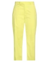 Pt Torino Woman Pants Yellow Size 6 Cotton, Elastane In Yellow